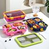 Divided Compartments Lunch Box Sealed Lid Food Container Thermal Lunch Box  for Office Workers