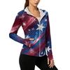 Women's Full Zip Hooded Jacket with Pockets Long Sleeve Lightweight Sun Protection Outerwear for Outdoor Activities
