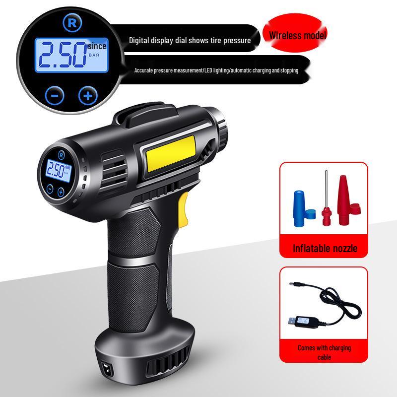 Portable Wireless USB Electric Tire Air Pump for Cars