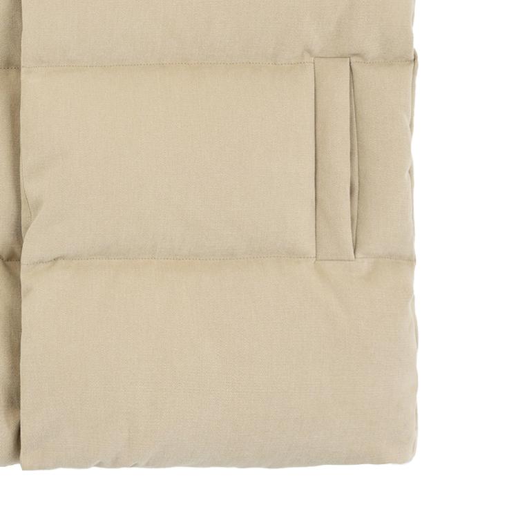 WE11DONE FW23 Logo Loose Down Vest Unisex Vests Beige WD-PV3-23-030-U-BG