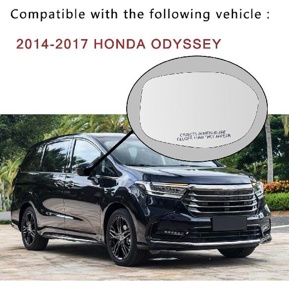 Right Passenger Side Mirror Glass Replacement For 2014 2015 2016 2017 HONDA ODYSSEY Mirrors - For HONDA ODYSSEY Side Mirror Glass With Rear Holder