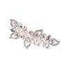 Bridal Rhinestone Pearl Hair Clip Alloy Comb Shaped Accessory With Crystal And Pearl Decoration For Wedding Dress