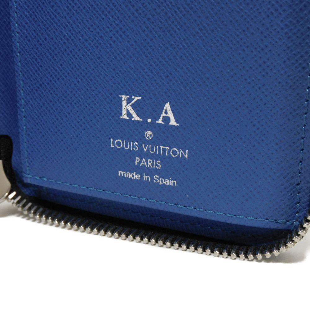 Used 12564 Zippy Wallet Vertical M30070 7940 New Zip Around Black Blue Taiga Noir Men's from Japan AUTHENTIC