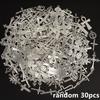 New Different Metal Cross Pendants For Jewelry Making Supplies Random Mix Charm Diy Earrings Bracelets Necklace Pendant Material