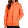 Ladies' Fashionable Solid Color Casual Hooded Long Sleeved Coat