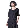 Short sleeve oversized Black modal vintage Casual loose summer t shirt tops Women t-shirt