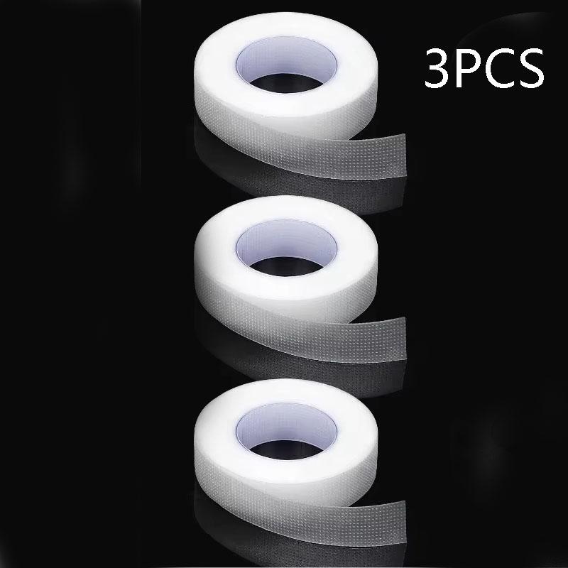 3Rolls Eyelash Tape Transparent Adhesive Fabric 9M/roll Adhesive Breathable Micropore Fabric Tape for Eyelash Extension