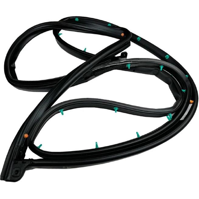 82130-2V000 82140-2V000 Car Front Door Side Weatherstrip Compatible For Hyundai Veloster 2012-2017(Black Left) Black Left