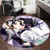 1pc Demon Slayer2 Design Printed Area Round Carpet for Bedroom Living Room Home Decor Rugs Mat Non Slip Mat Rug for Bedside