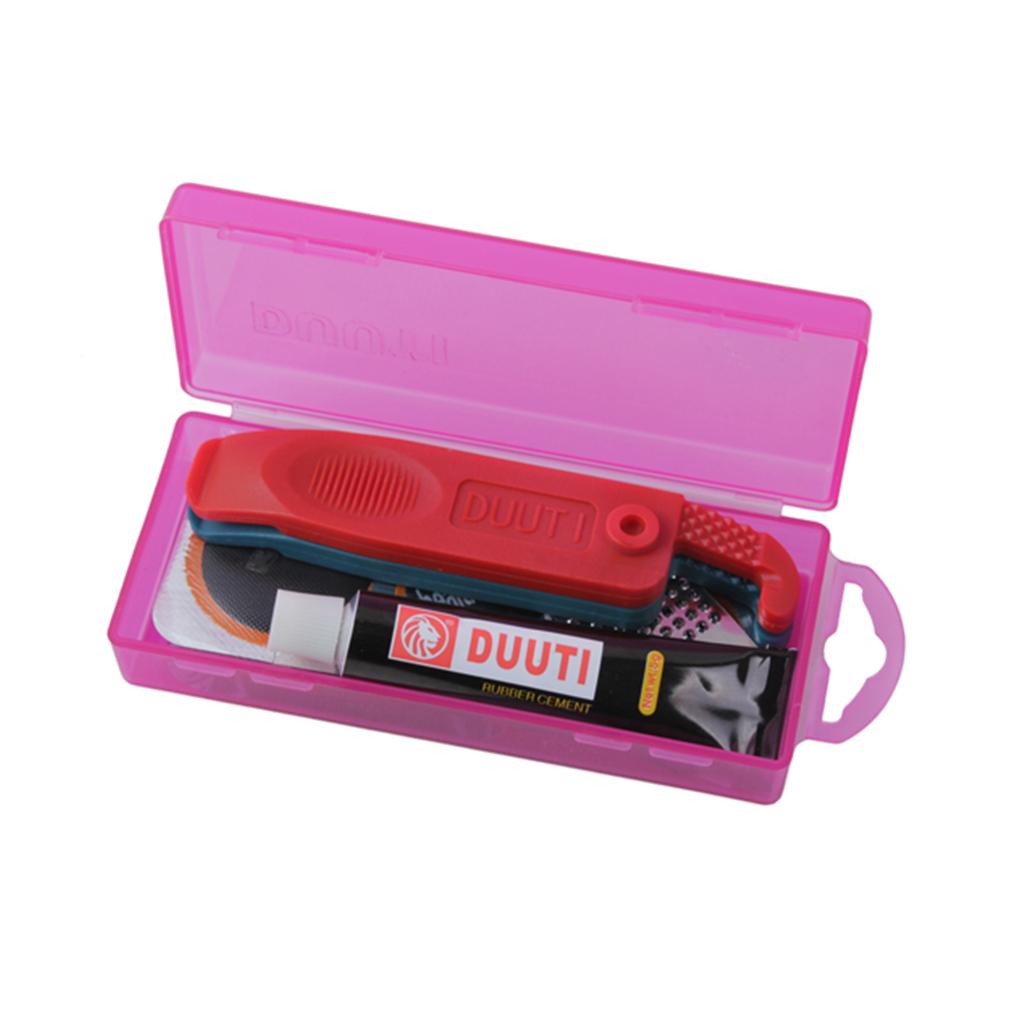 Bicycle Tire Patch Set Repairing Tools Cycle Reusable Kit Emergency