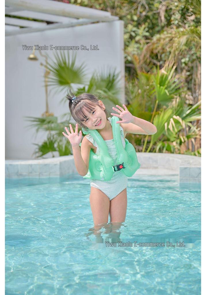Xiaolü Rainbow Unicorn Inflatable Swim Vest for Kids