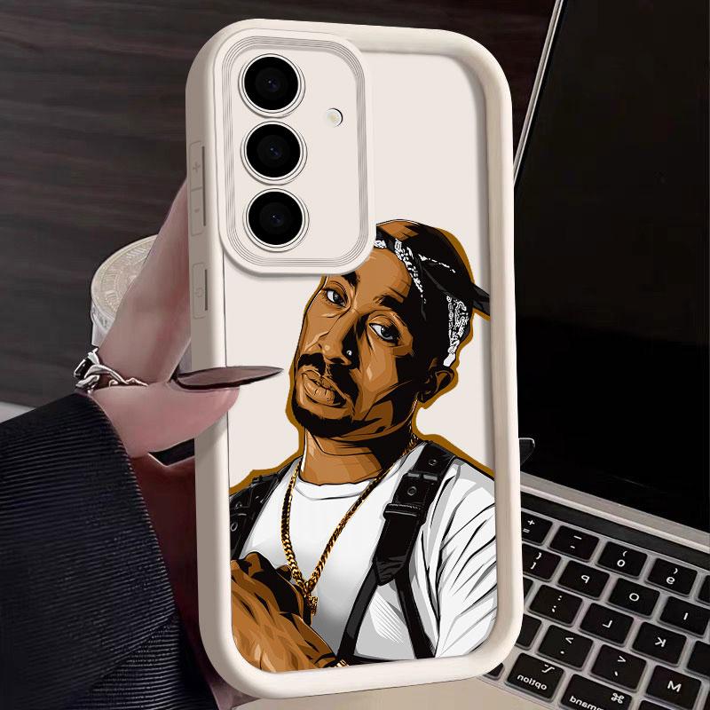 2PAC Tupac Rapper Handyhülle Für Samsung S26 S25 S24 S23 S21 S20 Ultra Für Galaxy S25 S24 FE S26 Plus Funda Weiche Silikonhülle