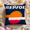 Pikpaka Cute Pink R-Repsol Petrleos Cushion Cover Plush Fabric Soft Double-Sided Printed Sofa Warm Winter Home Gift Pillow Cover
