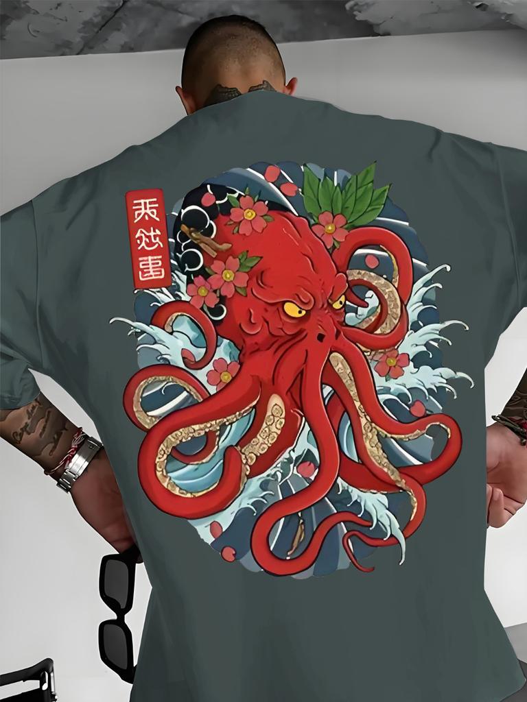 MenS Summer Casual Short Sleeve TShirt Comfortable Printed Crew Neck Tee Slight Stretch Fabric Unisex Men Women AllSeason