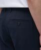 Musinsa Standard Lightweight Tapered Turn-Up Hidden Banding Crop Slacks [Navy]
