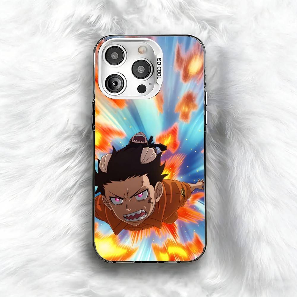 

F-Fire F-Force Phone Case For iPhone 16 17 15 14 12 13 Pro Max Black Color Shockproof Cover iPhoneXSMAX