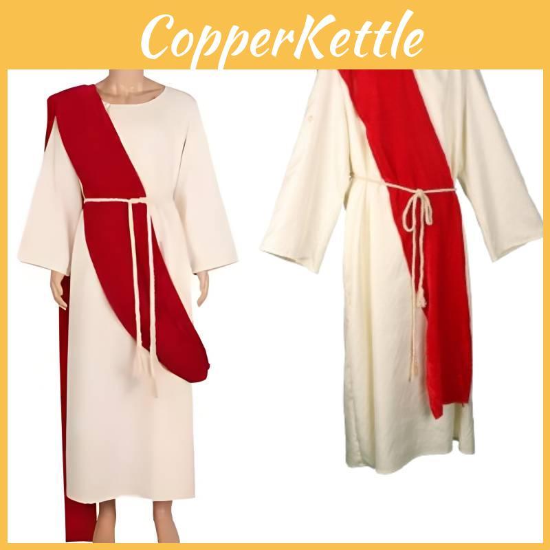 Medieval Cosplay Costume For Greek And Roman Kings With Silky Polyester Fabric