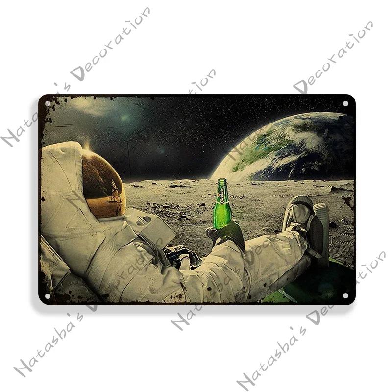 Beer Decorative Plate Bar Industrial Decoration Old Retro Poster Home Bar Cafe Club Wall Metal Plate Classic Wall Metal Signs