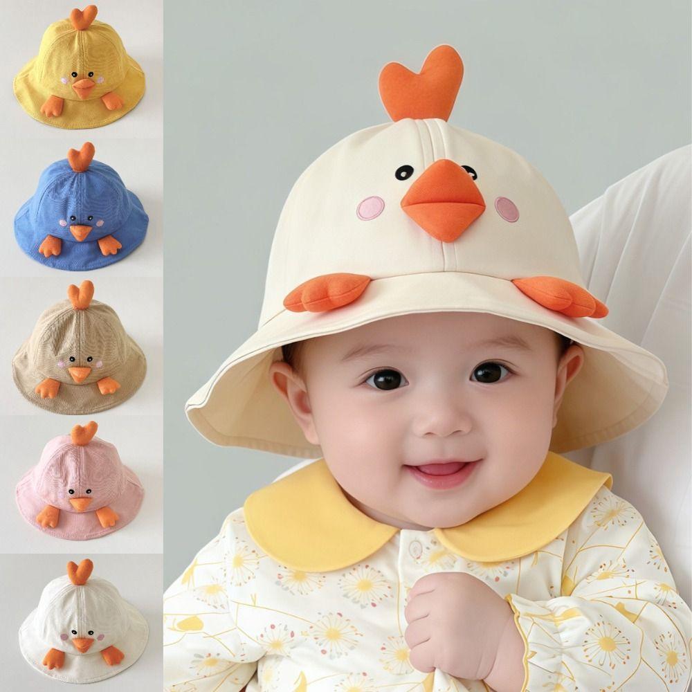 Thin Baby Sun Hat Little Duck Toddler Beach Hat Fashion Fisherman Hat 1-3 Years Spring Summer