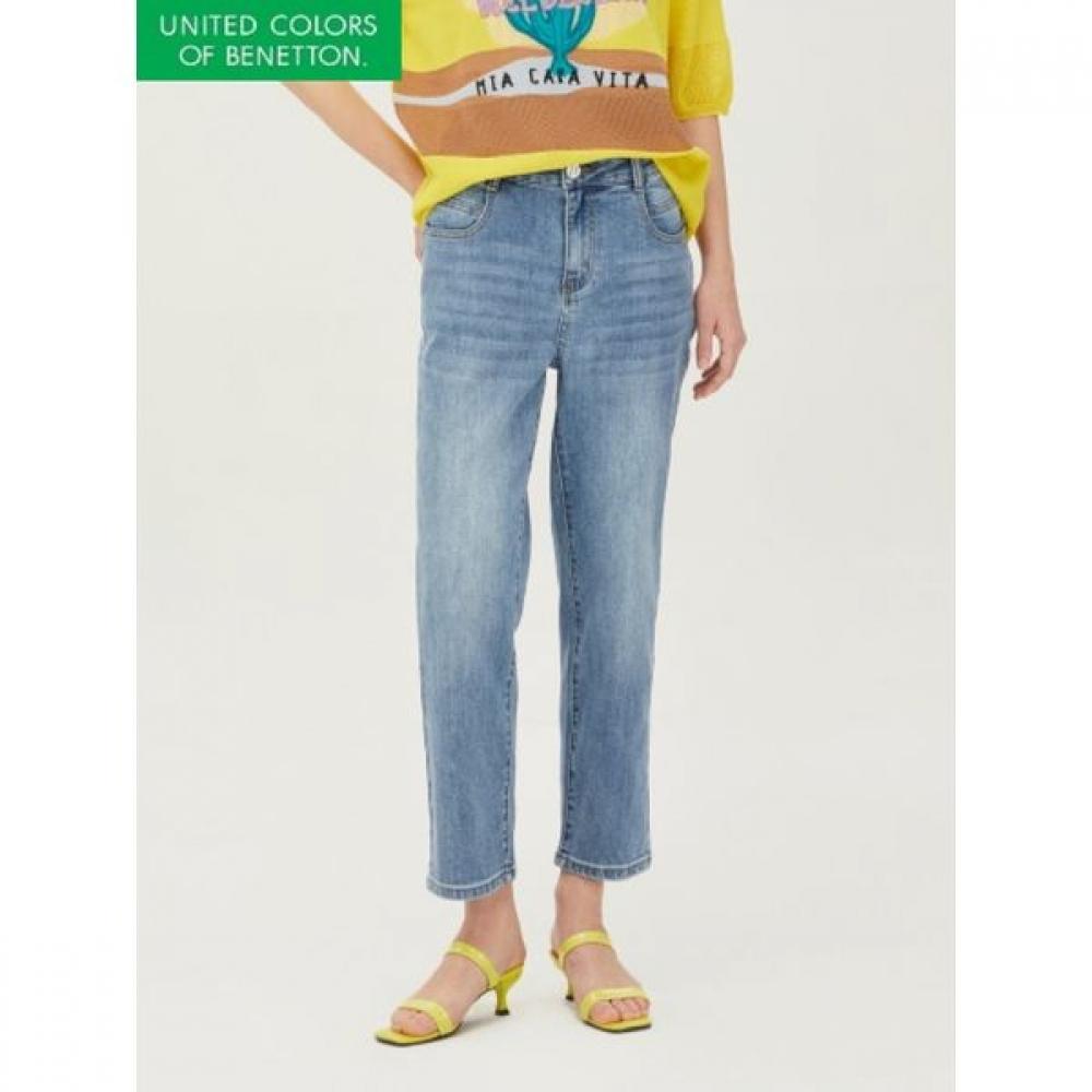 

Benetton Baggy Denim Pants With Space Patch Badp15411 BL/42