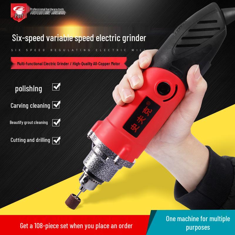 Compact Electric Grinder: Multi-Function Polishing, Cutting, and Engraving Tool
