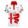 Mens Polo-Style Cycling Jersey Soft Breathable Quick-Dry Outdoor Sport Shirt Ride
