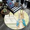 Tappeto Rotondo Peter Rabbit, Tappeto per Soggiorno Camera da Letto Divano Sala Giochi Decorazione, Tappetino Antiscivolo