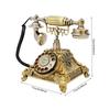 Retro Antique Home Landline Phone, Vintage Desktop Telephone with Dial, Retro Phone Suitable for Office and Café
