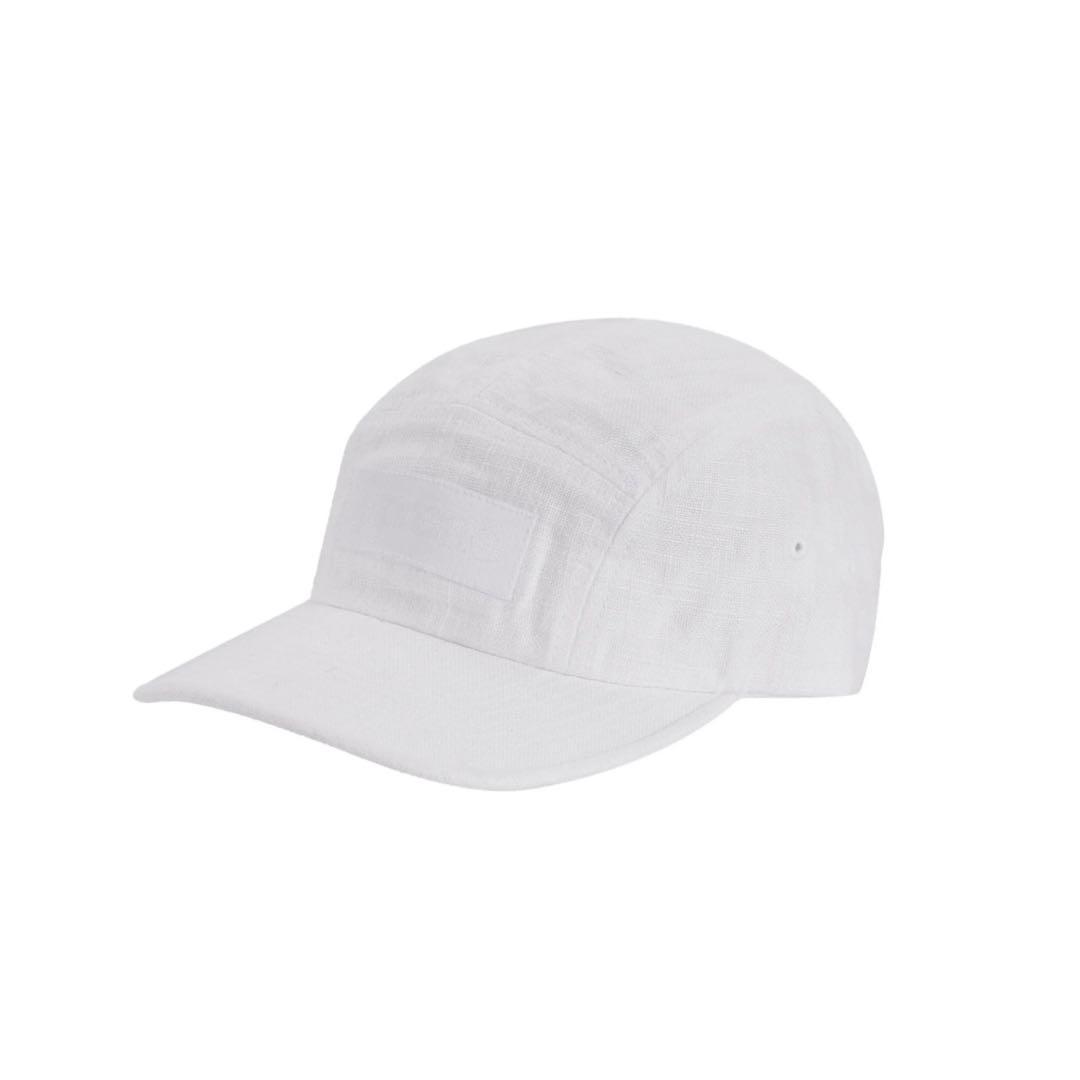 Used Supreme Linen Fitted Camp Cap 22SS