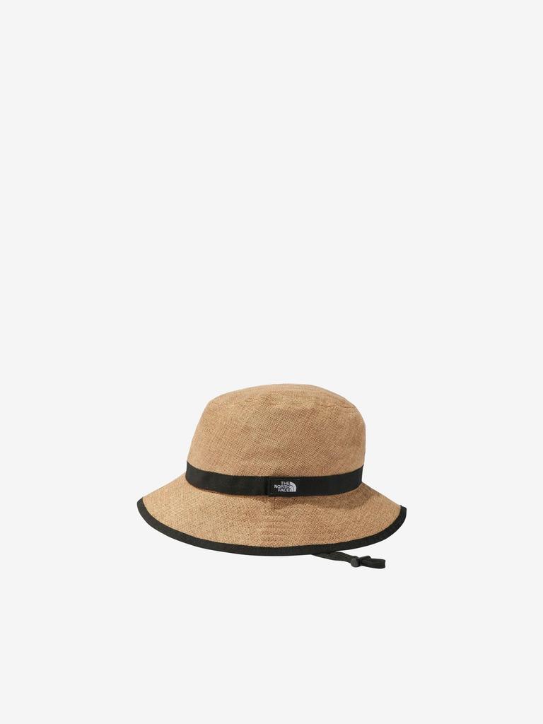 North Kids Hike Size M [The Face] Hat, Unisex, Straw, Quick-Drying, Beige,