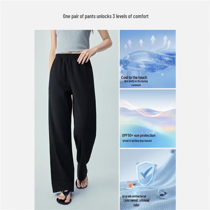 Giordano Women's Cool-Touch Anti-Bacterial UV Protection Casual Sweatpants