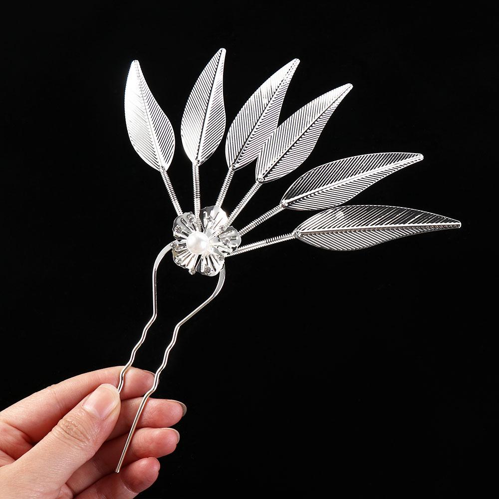 Girl Hair Accessories U Shape Hairpin Ancient Style Headwear Thai Headdress Metal Hair Sticks