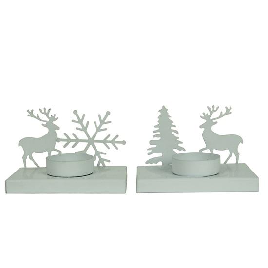 Christmas Reindeer Candle Holders Table Decoration Stand Christmas Decor  Pack of 2