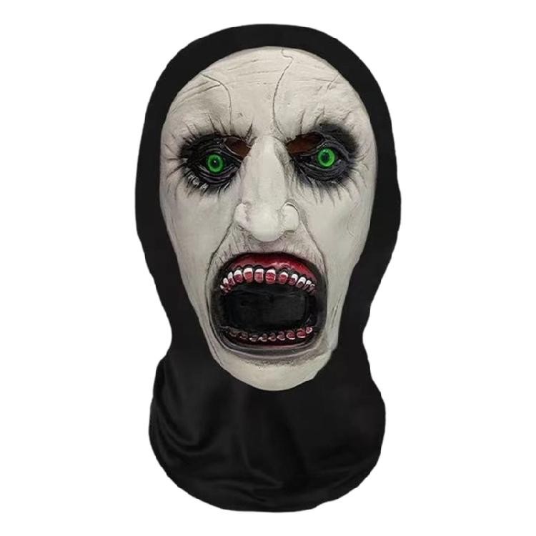 Comoda Maschera Facciale Teschio Realizzata in Tessuto di Poliestere per Feste in Costume Aggiunta di Personaggio a Tema