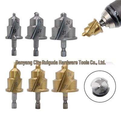 PPR Titanium-Gecoate 3-Snijdende Zeskant Schacht Gatopener Boor, Maten 20/25/32mm voor Loodgieterswerk en Pijpuitbreiding