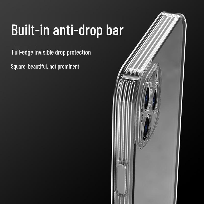 Sturzsichere iPhone 12-16 Pro/Max Plus Transparente Vollabdeckung Silikonhülle