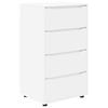 Storage Cabinet White 60 X 48 X 105 Cm Particleboard