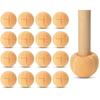 24 Pre-Cut Tennis Balls, Furniture Leg and Floor Protection for Chairs and Desks, Furniture Tennis Balls, Chair Feet, Long-Lasting Foot Covers (Beige)