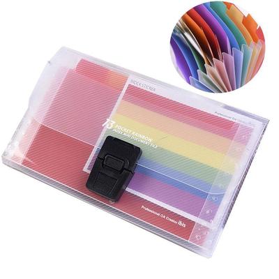 A6 Fashion Plastic Expanding 13 Pockets File Folder Paper Organizer Document Bag