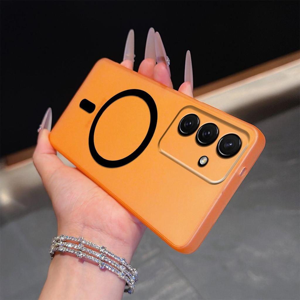 Frosted Semi Clear Magnetic Phone Case for Samsung Galaxy S26+,S25+,S25 FE,S24+,S24 FE,S23 FE Soft TPU Shockproof Cover