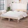 Vidaxl Bed Frame Without Mattress, 160X200 Cm, Solid Wood