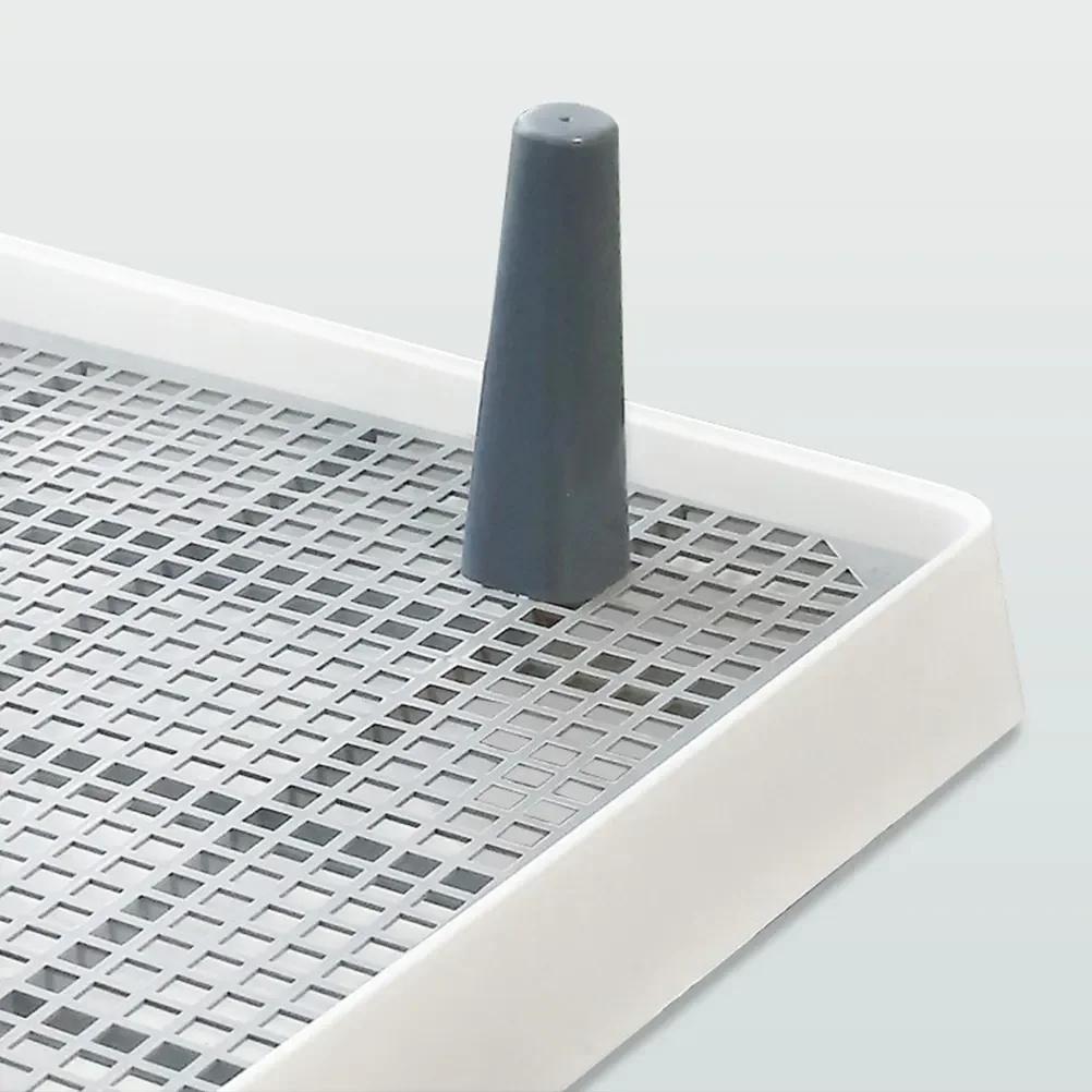 Kunststoff Haustier Hundetoilette Trainingsschale-Welpen Pipi Urinal Waschbecken Hunde Haustiere WC Reinigungs Töpfchen für Sauberes Toilettentraining