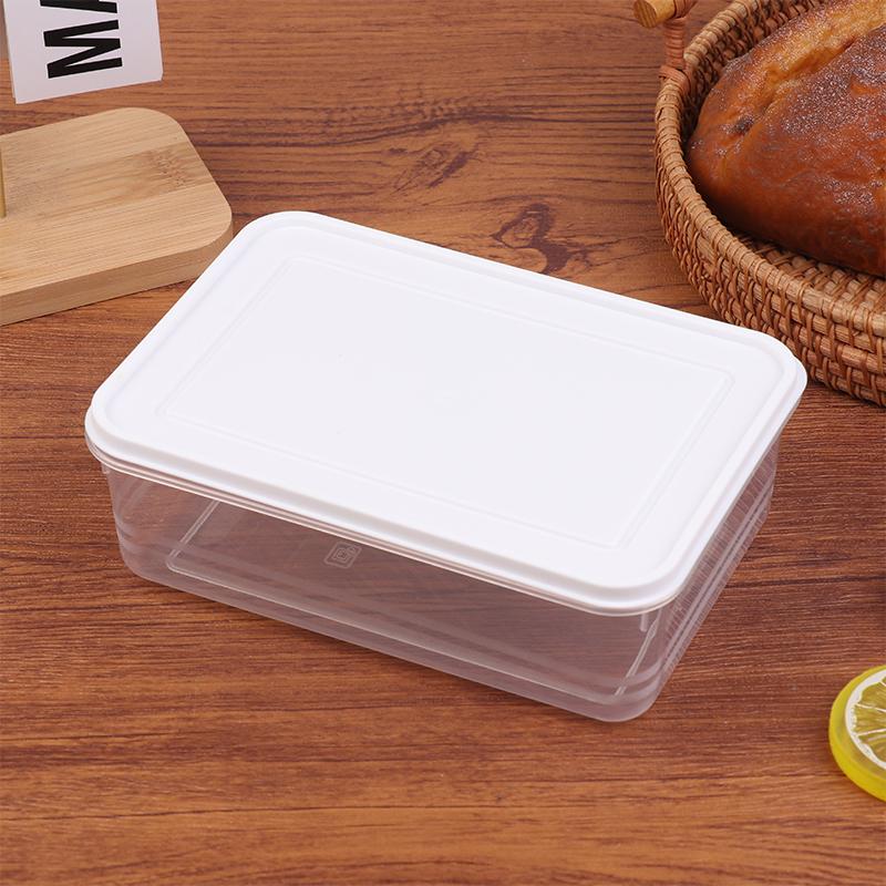 

1/3Pcs Food Fruit Storage Box With Lids Portable Refrigerator Freezer Organizers Sub-Packed Meat Onion Ginger Clear Crisper білий