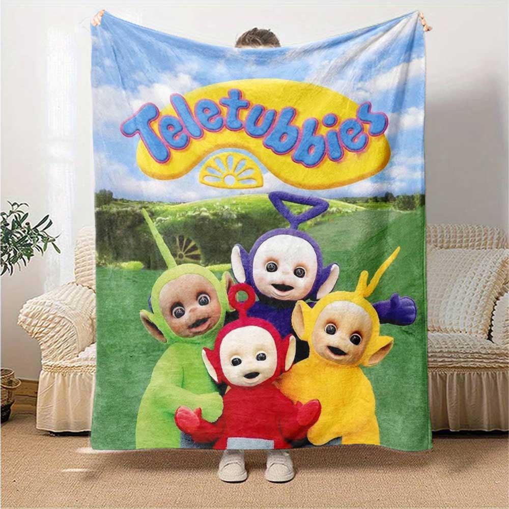 Teletubbies Hug Cozy Blanket Comfortable Ure Suitable Picnics All-Season Use Versatile Accessory Birthday Christmas Gift Blanket Y6