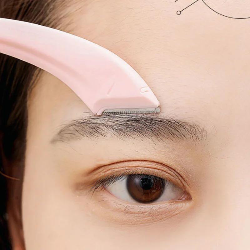 Eyebrow Trimming Knife Face Razor For Women Professional Eyebrow Scissors With Comb Brow Trimmer Scraper Accessories