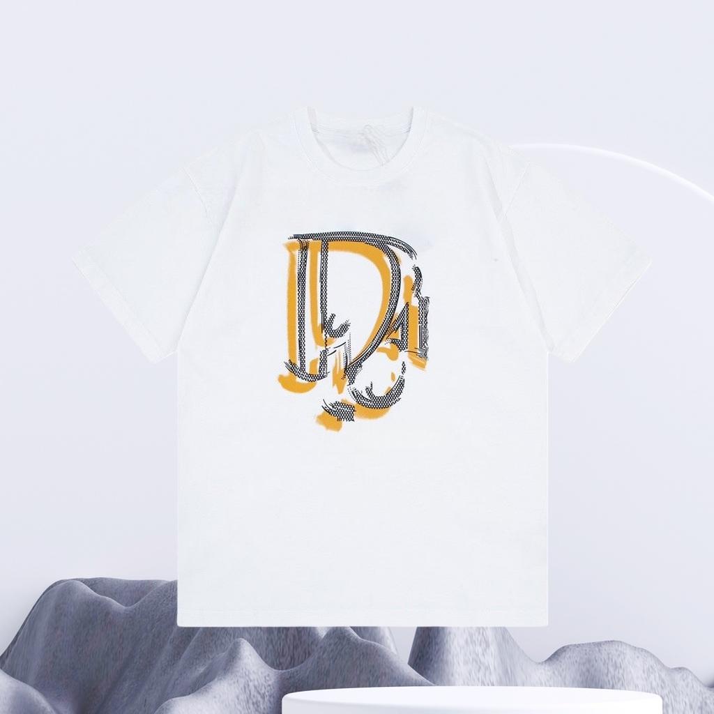 2026 SpringSummer Hot Selling New Letter Printed Couple Short Sleeve Casual Loose Round Neck Versatile Cotton Tshirt Top