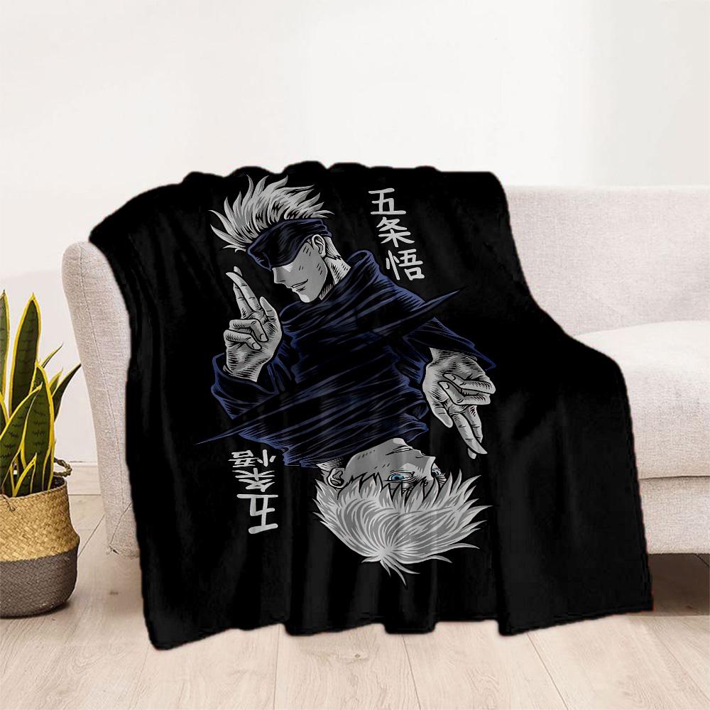 Jujutsu Kaisen Artwork Blankets Are Suitable for Living Rooms,making Them an Ideal Choice for Outdoor Travel and Gifts.