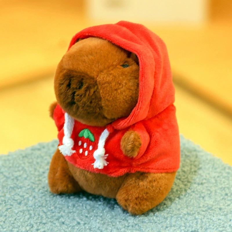 Cute Cartoon Capybara Pendant Plush Toy Doll Bag Hanging Ornament Cute Kapila Keychain Doll Ornament Car Pendant Children's Gift