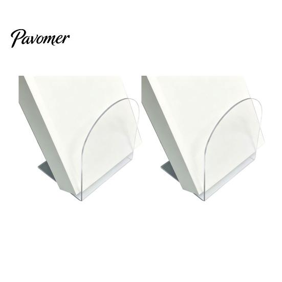 Non Scratch Book Ends for Bookshelves 1 Pair Acrylic Bookends, Clear Holders Shelves, Decorative Arch Home Library Storage Supplies Stopper, Bookshelf
