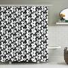 Floral Shower Curtain Botanical Bathroom Decor Vintage Flower Pattern Waterproof Fabric Liner Farmhouse Style Modern Washable Ba